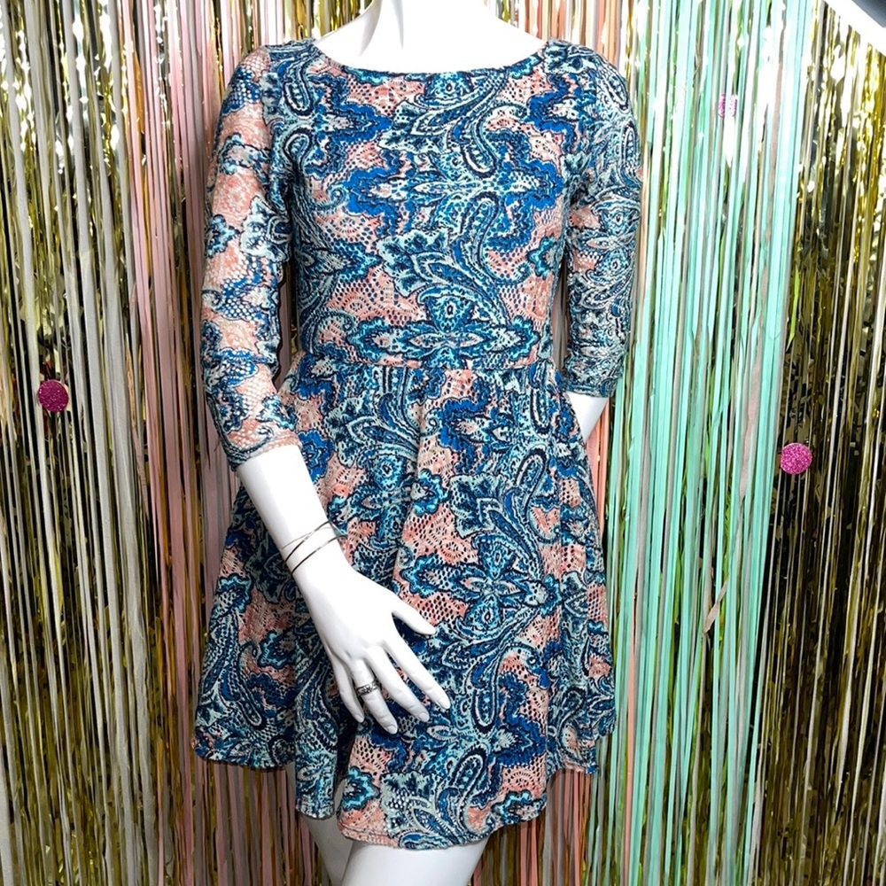 F21 Multicolor Skater Dress